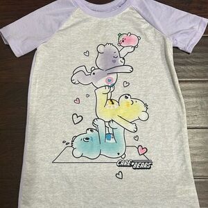 Care Bears Kids Tee - Light Gray and Lavender